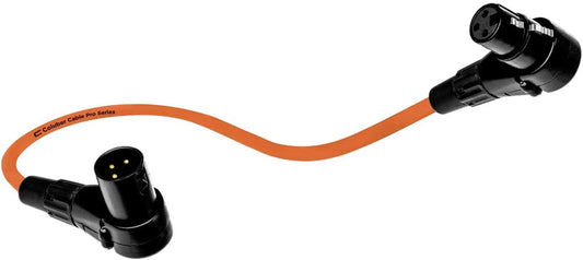 Balanced XLR Cable Right Angle Male to Right Angle Female 6Ft