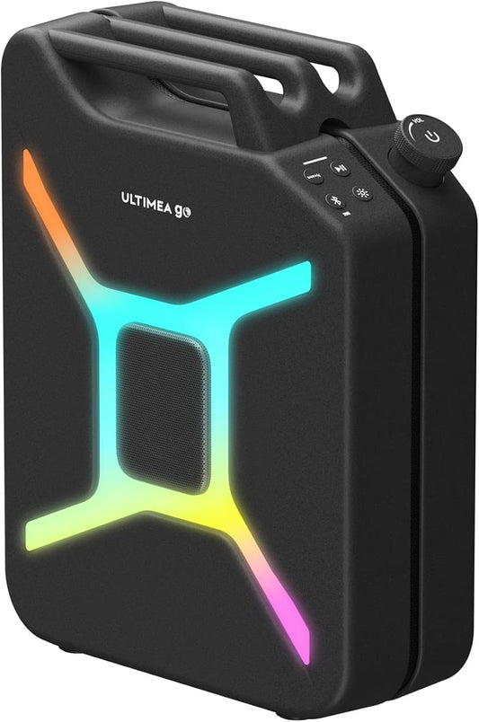 360° Party Speaker, 300W Peak Power, Bluetooth 5.4, App Control, Dual Wireless Microphone Support,